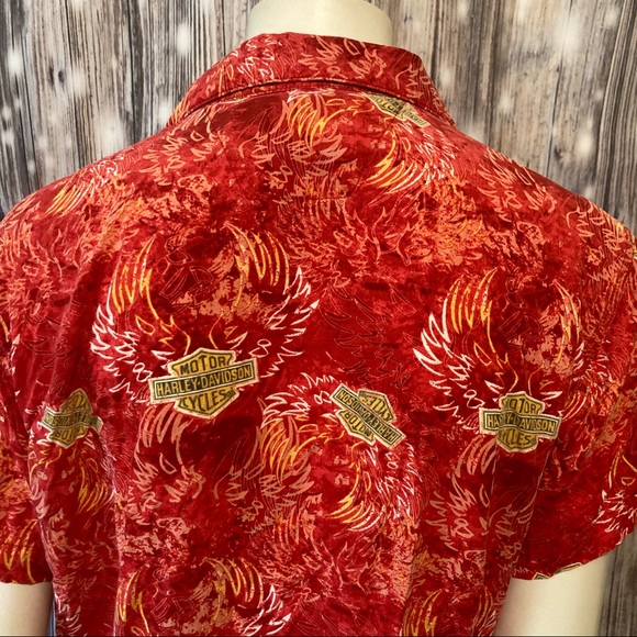 Harley Davidson Button Down Top - Picture 6 of 10